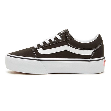 Sneaker Vans Ward Platform Canvas Black White Damen